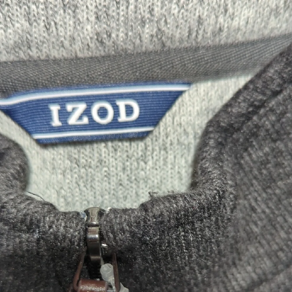 Izod Men's Black Zip Up Sweater XXL/TTG/XXG $70 ORIGINAL TAG.. absolutely New!!